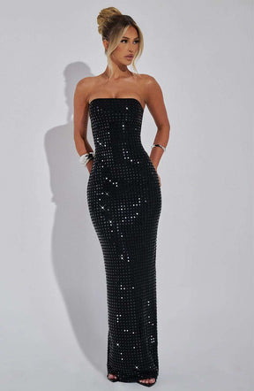 Neriah Maxi Dress - Black Ryvelle