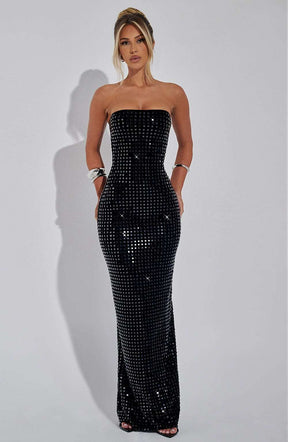Neriah Maxi Dress - Black Ryvelle