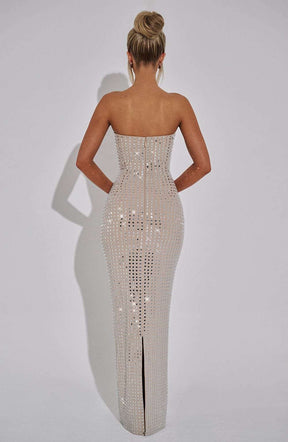 Neriah Maxi Dress - Nude Ryvelle