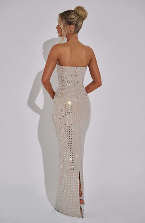 Neriah Maxi Dress - Nude Ryvelle
