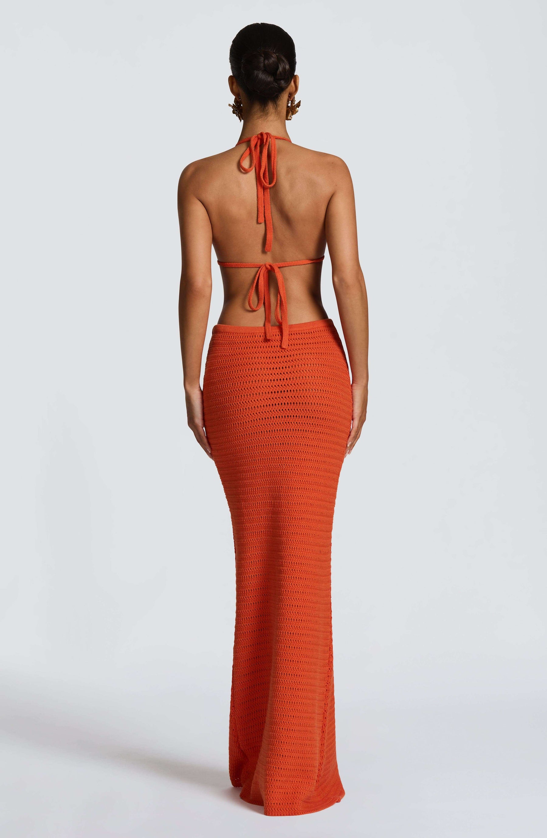 Nerida Maxi Skirt - Orange Ryvelle