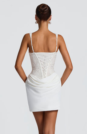 Nerina Mini Dress - Ivory Ryvelle