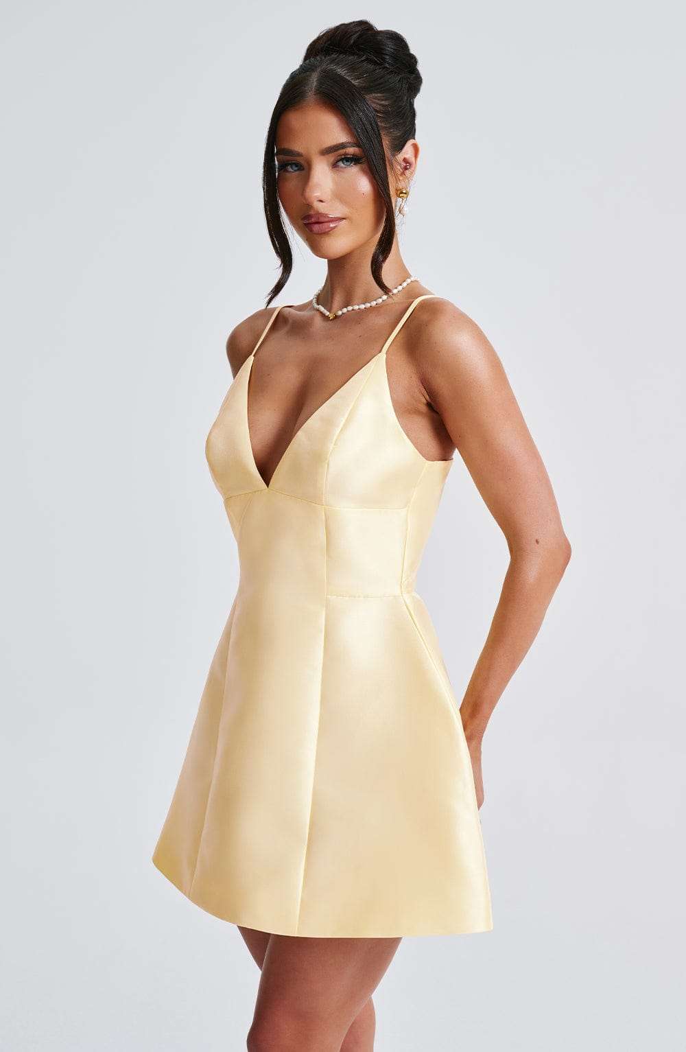 Nicole Mini Dress - Lemon Ryvelle