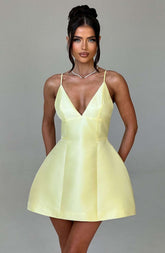 Nicole Mini Dress - Lemon Ryvelle