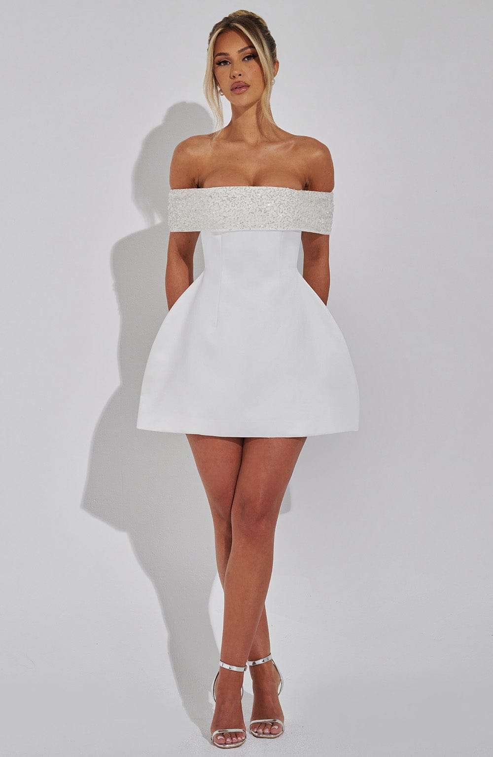 Noelle Mini Dress - Ivory Ryvelle
