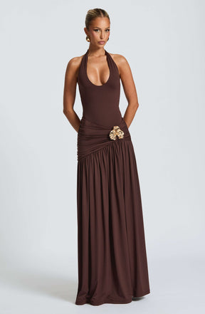 Odele Bodysuit - Plum Brown Ryvelle