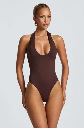 Odele Bodysuit - Plum Brown Ryvelle