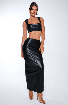 Odetta Maxi Skirt - Black Ryvelle
