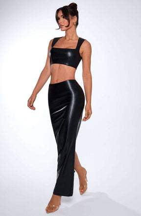 Odetta Maxi Skirt - Black Ryvelle