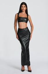 Odetta Maxi Skirt - Black Ryvelle