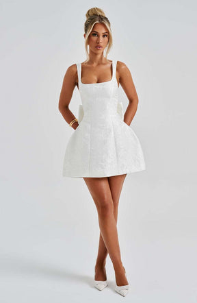 Orla Mini Dress - Ivory Ryvelle