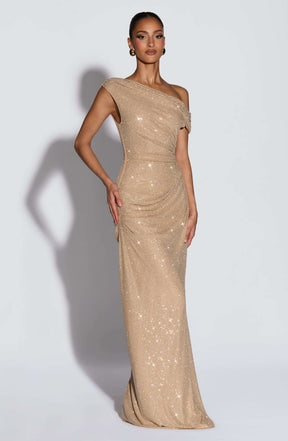 Ottilie Maxi Dress - Gold Ryvelle
