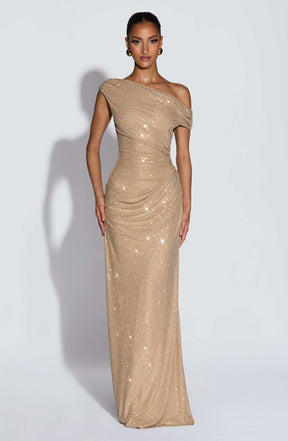 Ottilie Maxi Dress - Gold Ryvelle