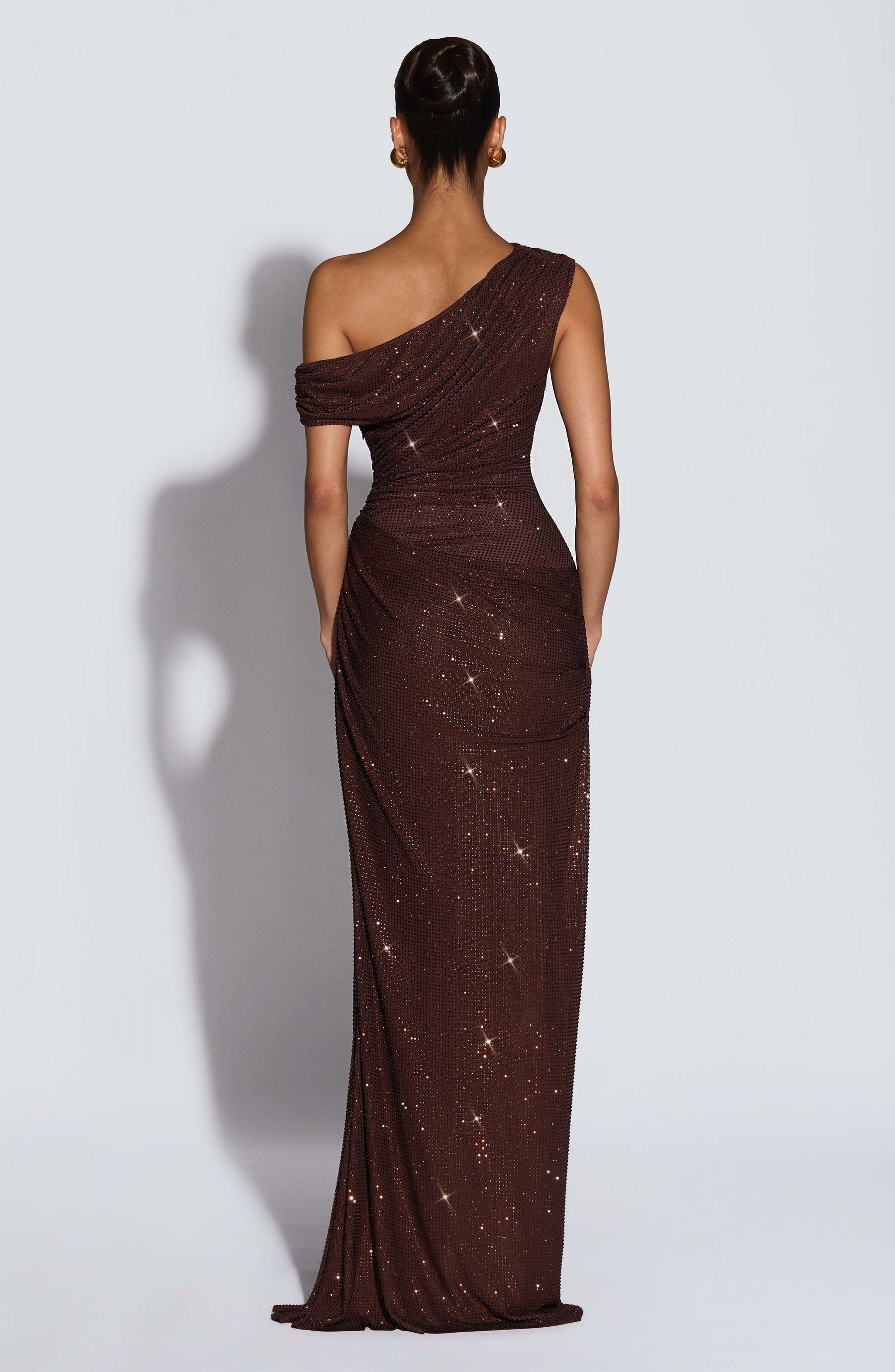 Ottilie Maxi Dress - Plum Brown Ryvelle