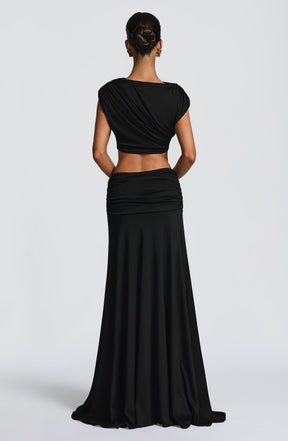 Paige Maxi Skirt - Black Ryvelle
