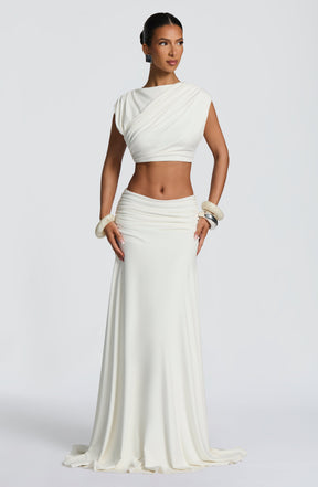 Paige Maxi Skirt - Ivory Ryvelle