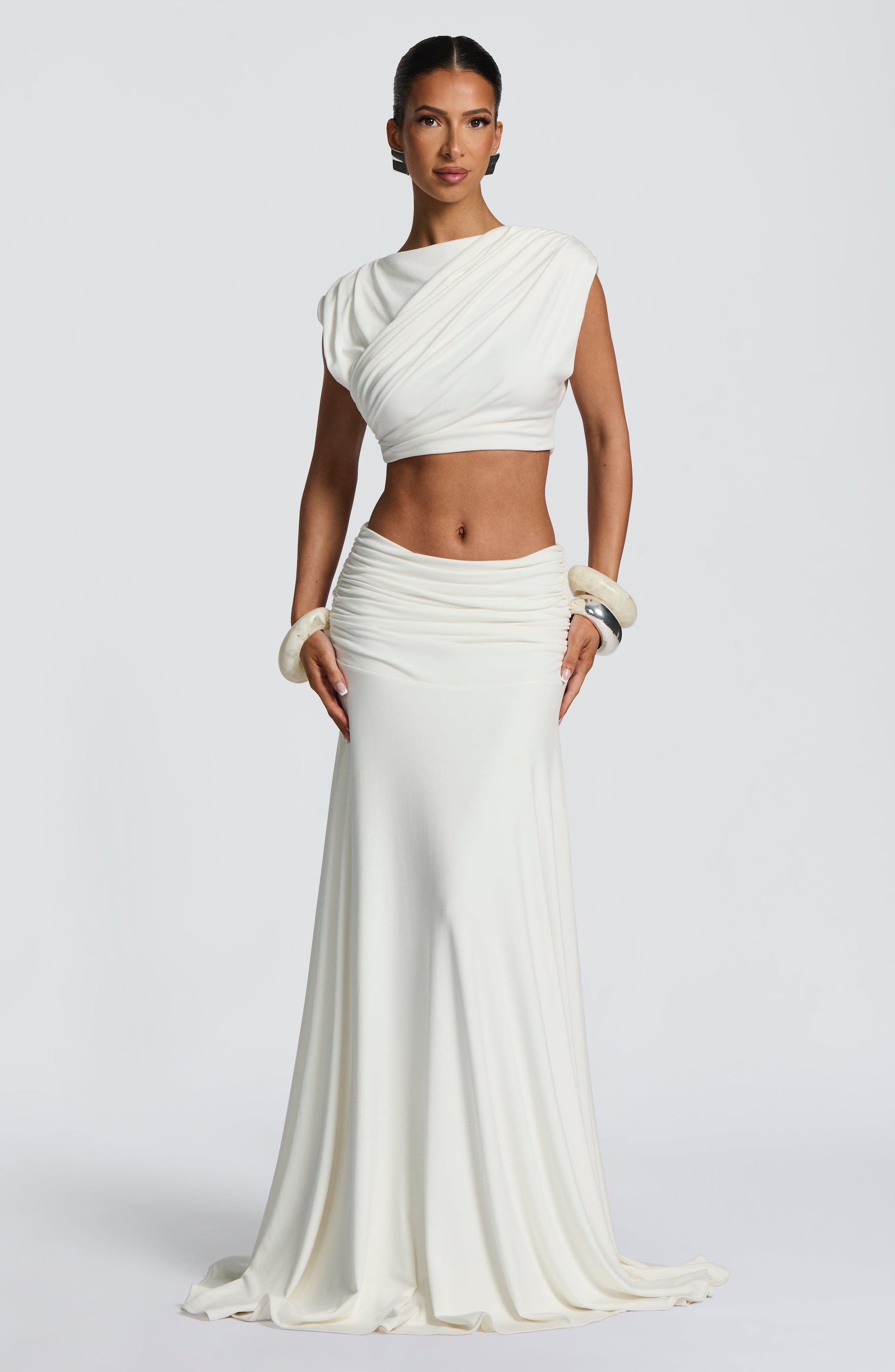 Paige Maxi Skirt - Ivory Ryvelle