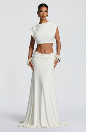 Paige Maxi Skirt - Ivory Ryvelle