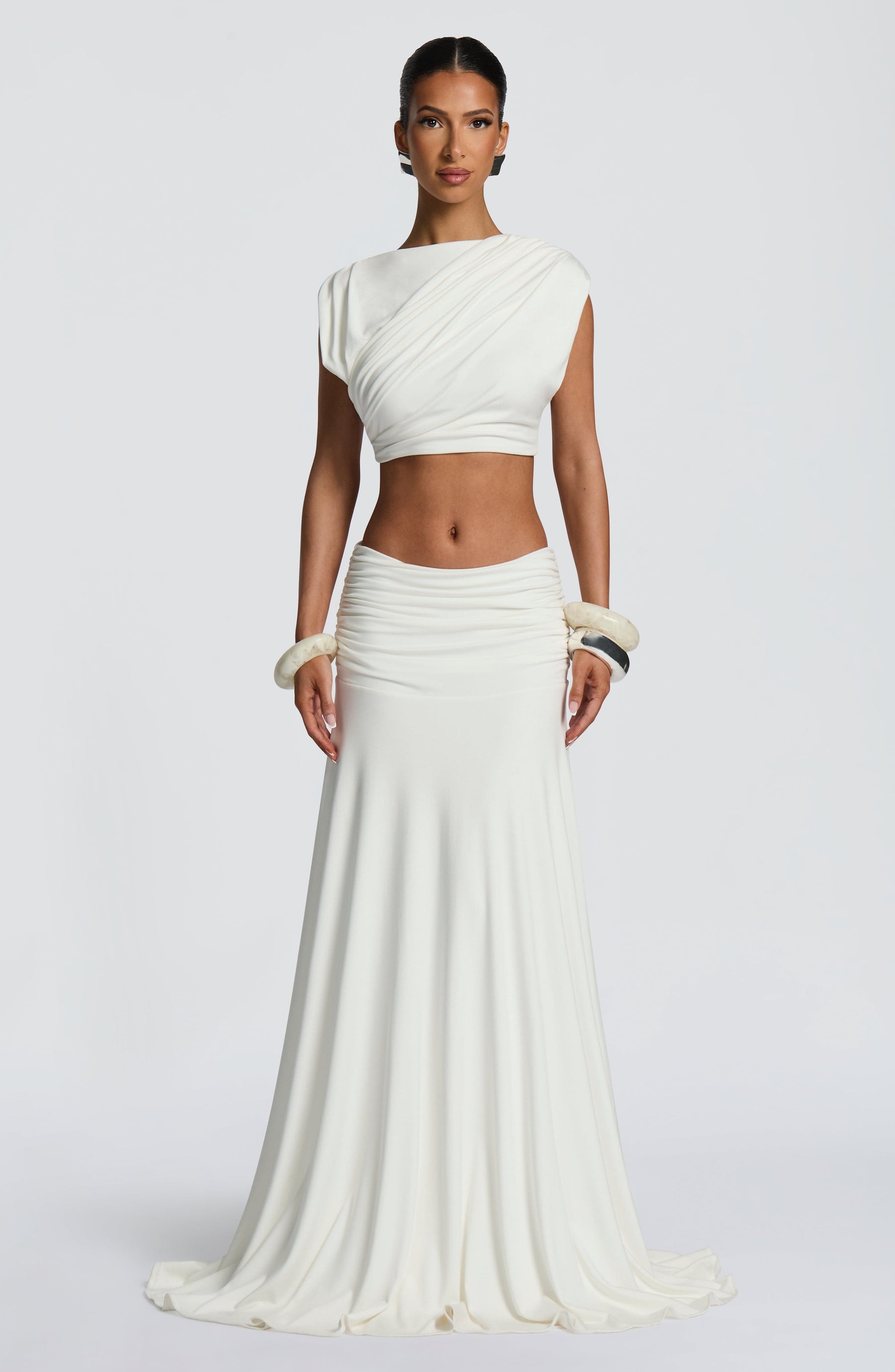 Paige Maxi Skirt - Ivory Ryvelle