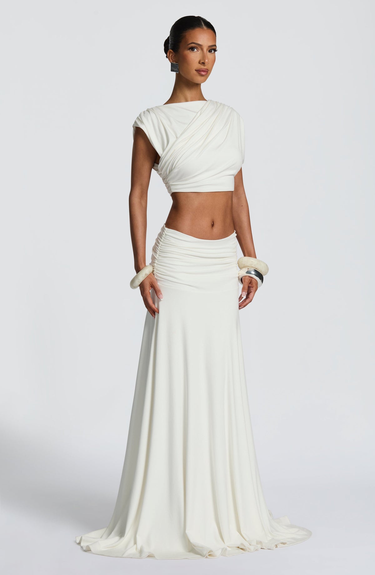 Paige Maxi Skirt - Ivory Ryvelle