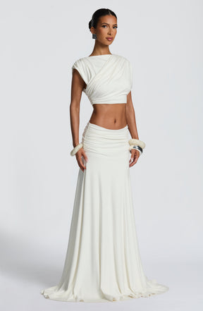 Paige Maxi Skirt - Ivory Ryvelle