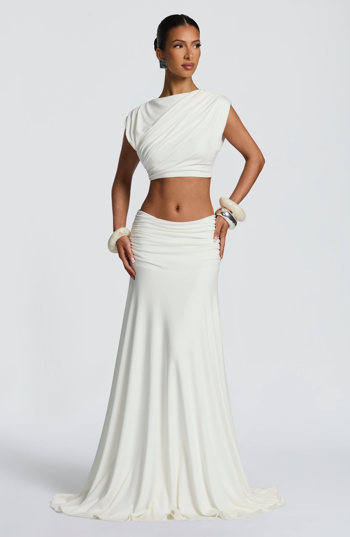 Paige Maxi Skirt - Ivory Ryvelle