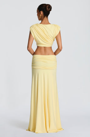 Paige Maxi Skirt - Lemon Ryvelle
