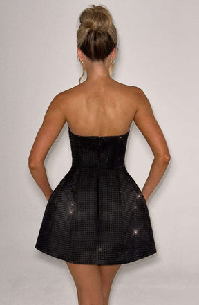 Paloma Mini Dress - Black Ryvelle