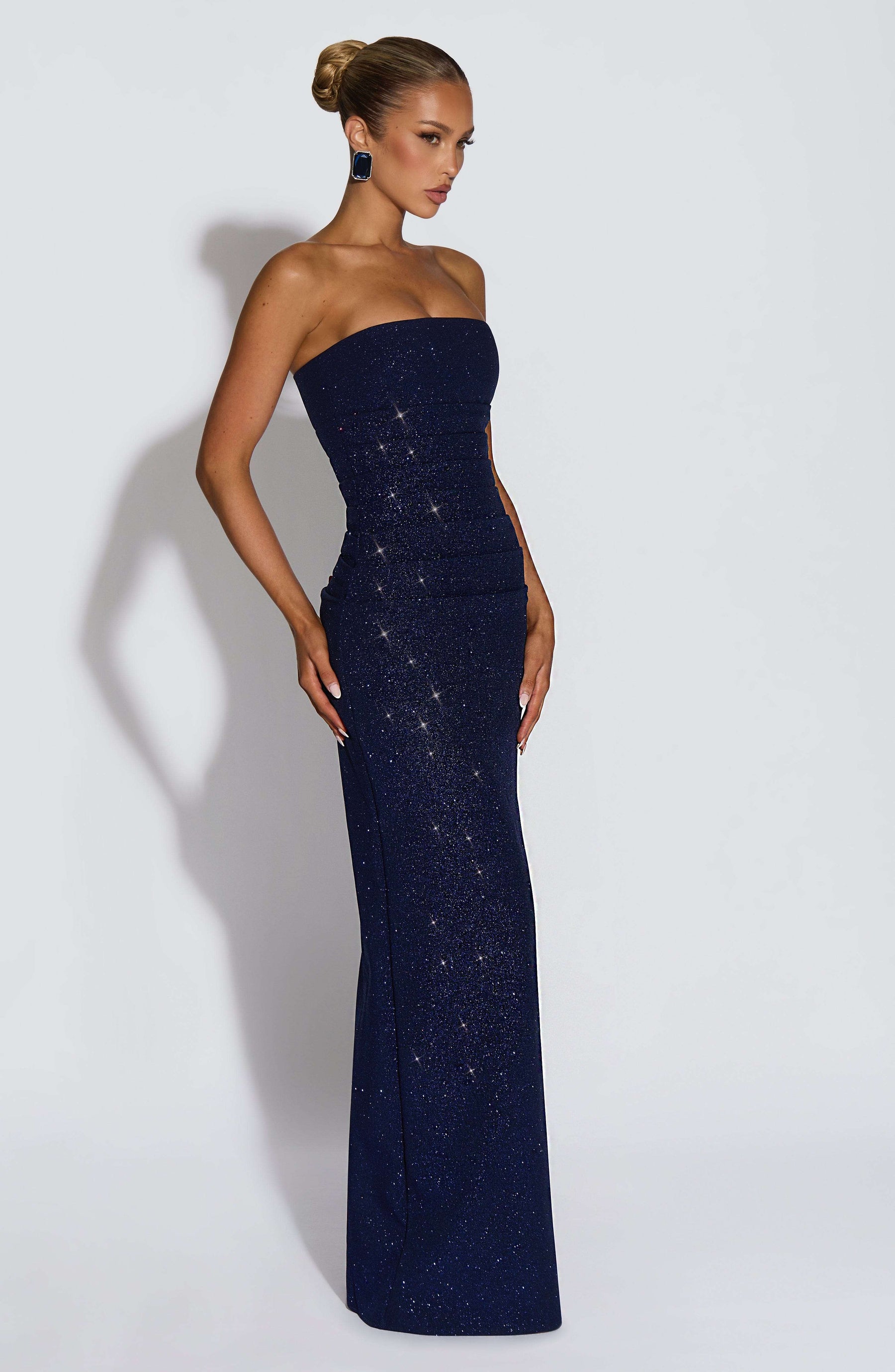 Pandra Maxi Dress - Navy Sparkle Ryvelle