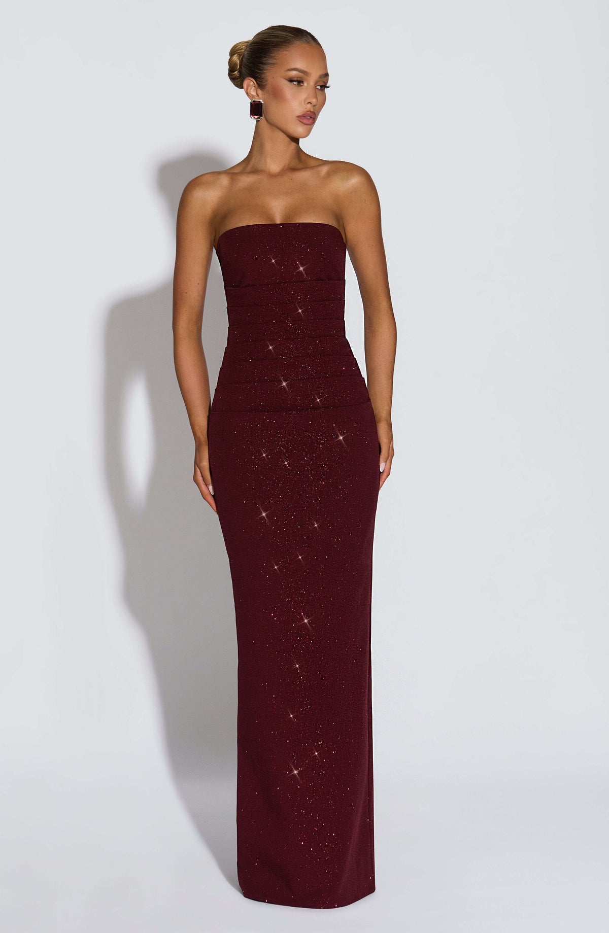 Pandra Maxi Dress - Wine Sparkle Ryvelle