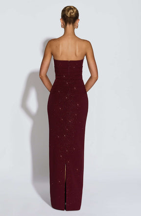 Pandra Maxi Dress - Wine Sparkle Ryvelle
