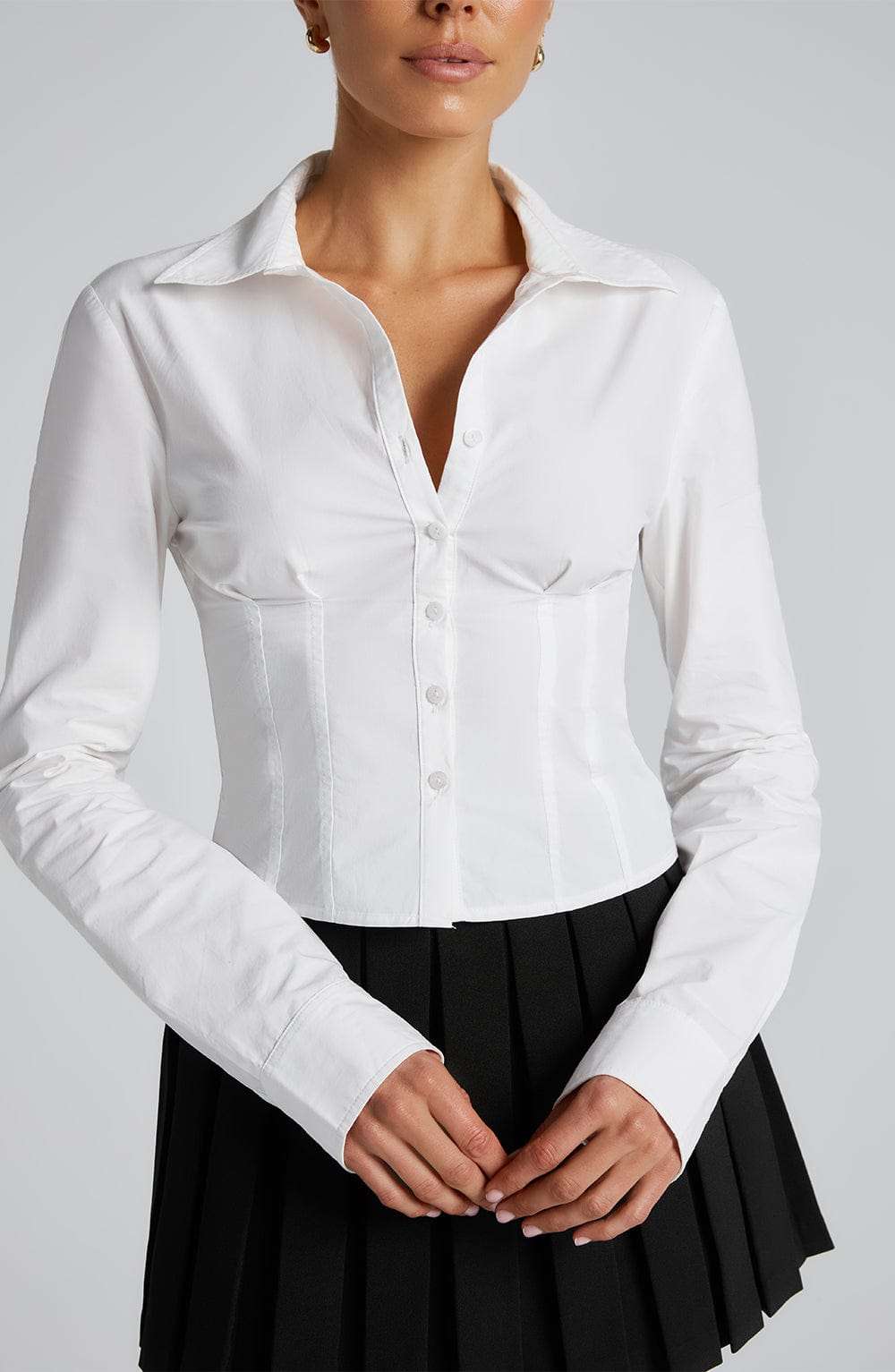 Parker Shirt - White Ryvelle