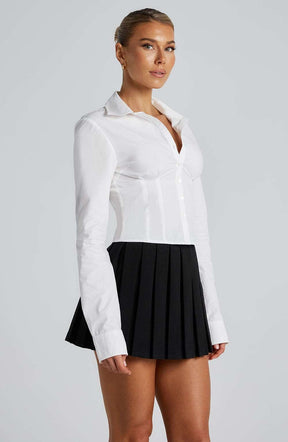 Parker Shirt - White Ryvelle