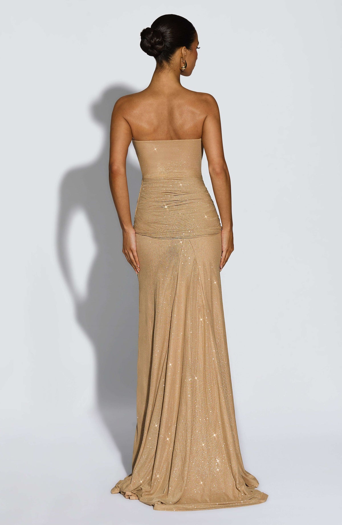 Paula Maxi Dress - Gold Sparkle Ryvelle
