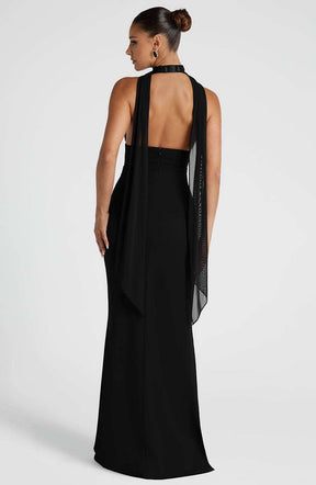 Paulina Maxi Dress - Black Ryvelle