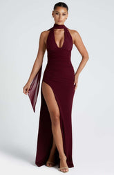 Paulina Maxi Dress - Cherry Lacquer Ryvelle