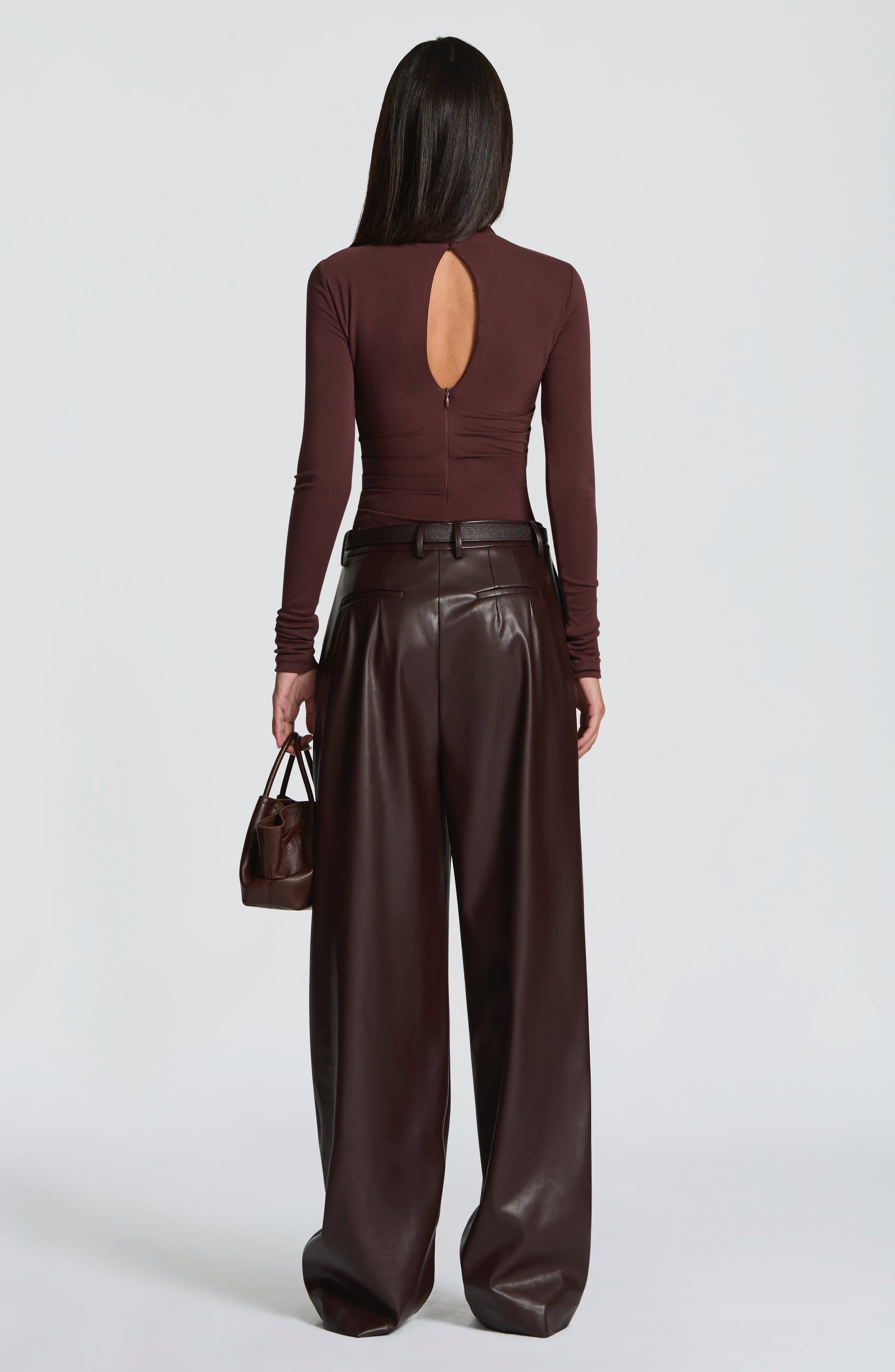 Pearson Bodysuit - Plum Brown Ryvelle