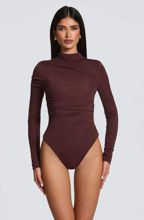 Pearson Bodysuit - Plum Brown Ryvelle