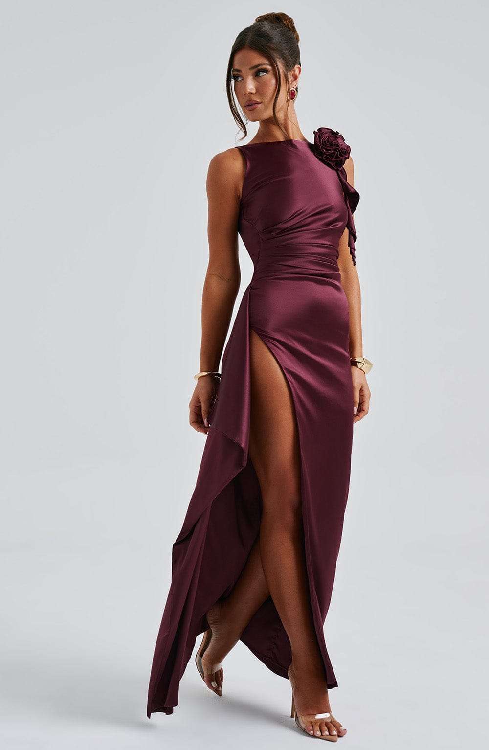 Peggy Maxi Dress - Cherry Lacquer Ryvelle