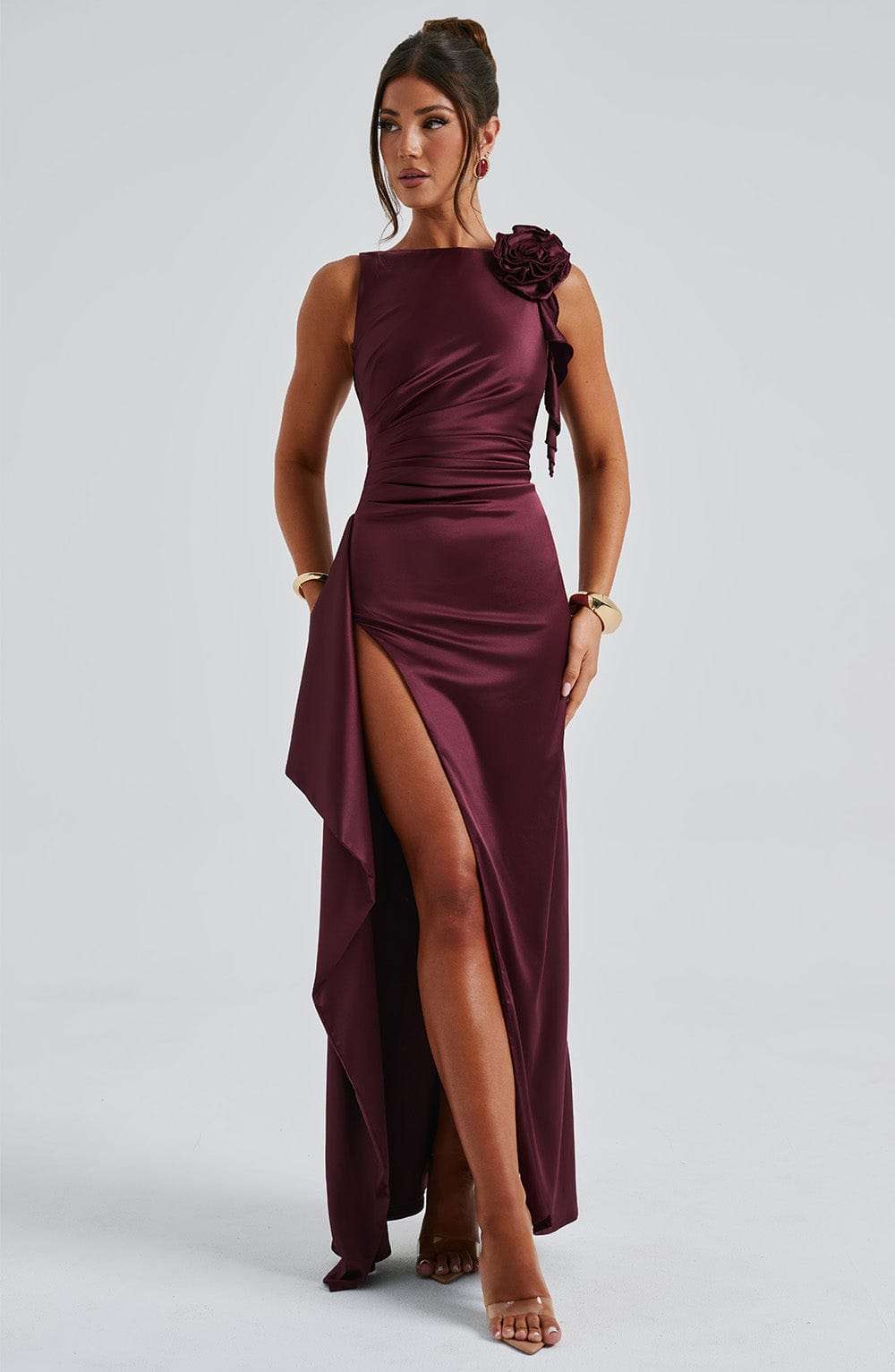 Peggy Maxi Dress - Cherry Lacquer Ryvelle