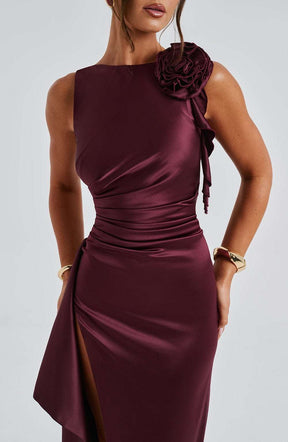 Peggy Maxi Dress - Cherry Lacquer Ryvelle