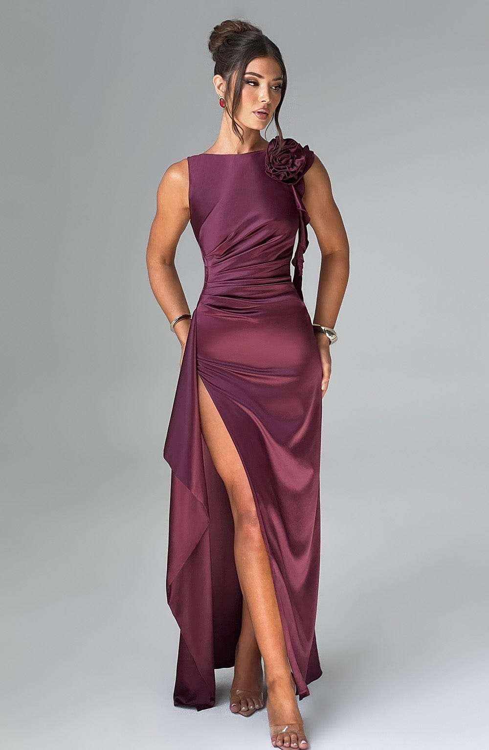 Peggy Maxi Dress - Cherry Lacquer Ryvelle