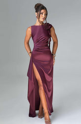 Peggy Maxi Dress - Cherry Lacquer Ryvelle