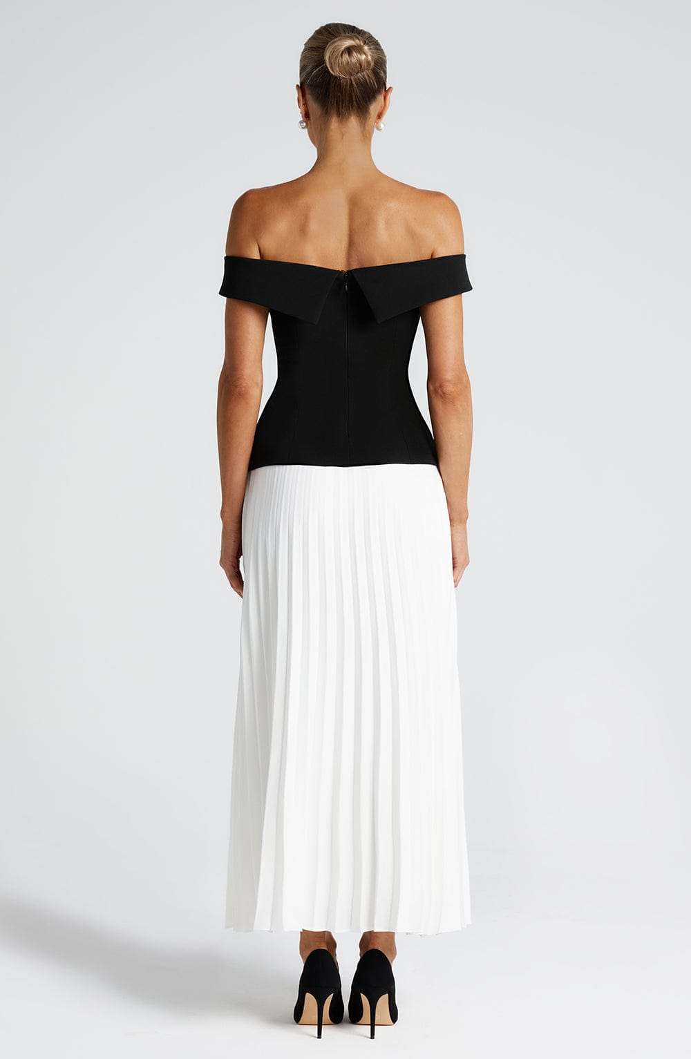 Penny Midi Skirt - Ivory Ryvelle