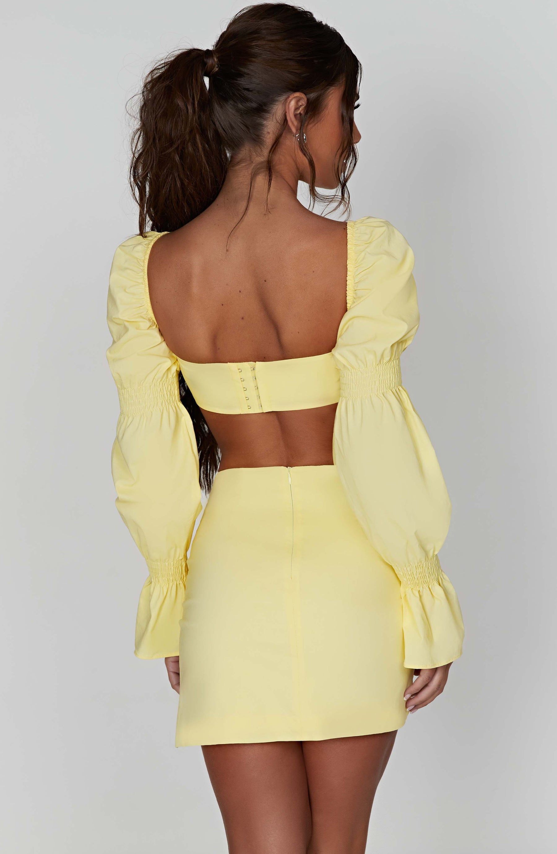 Perla Mini Skirt - Lemon Ryvelle