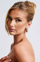 Petra Hoop Earrings - Silver Ryvelle