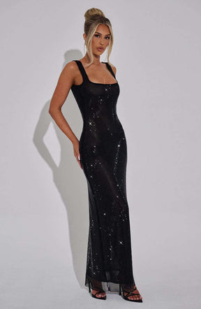 Petra Maxi Dress - Black Ryvelle