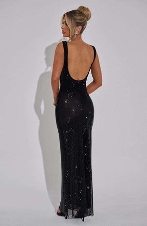 Petra Maxi Dress - Black Ryvelle