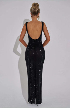 Petra Maxi Dress - Black Ryvelle