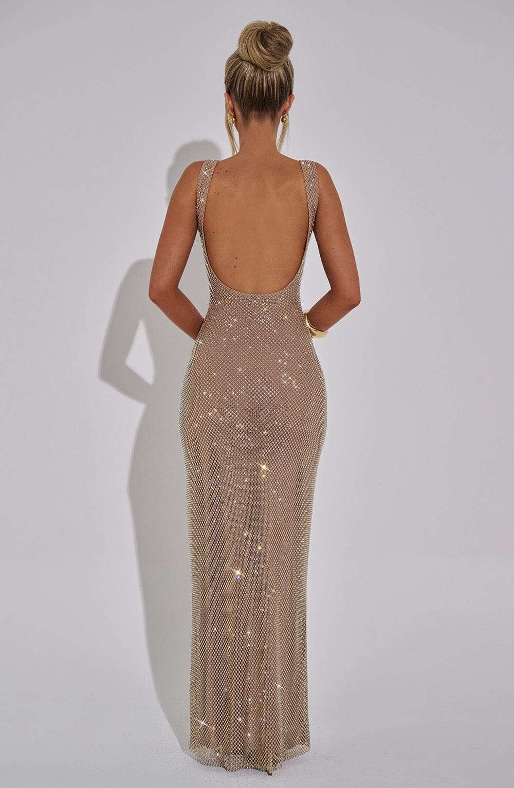 Petra Maxi Dress - Gold Ryvelle